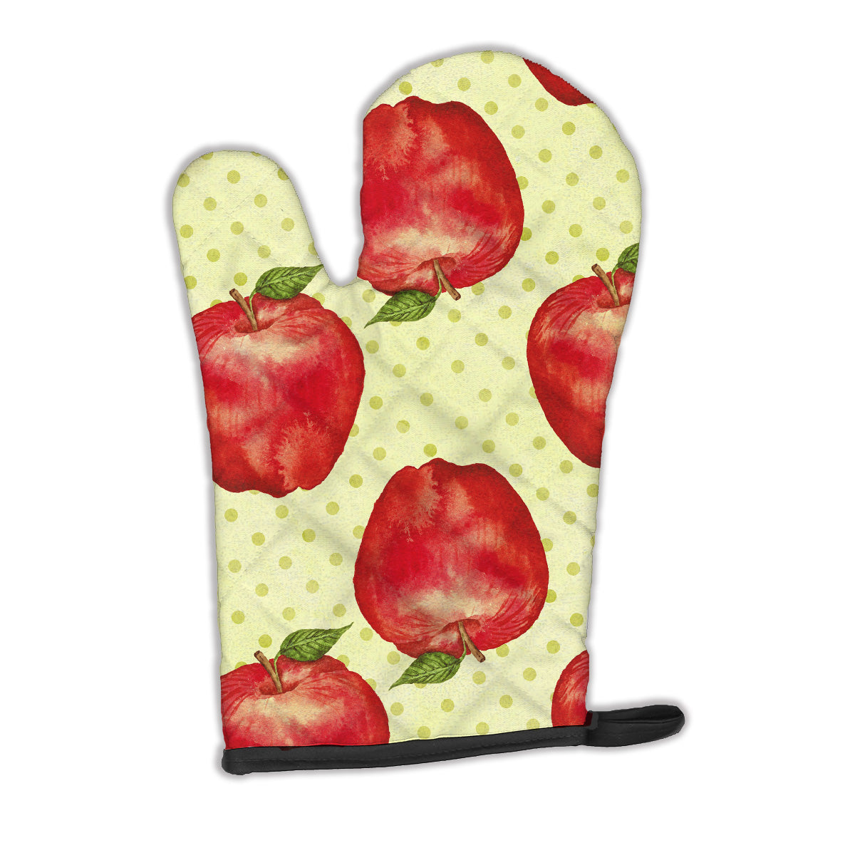 Watercolor Apples and Polkadots Oven Mitt BB7516OVMT