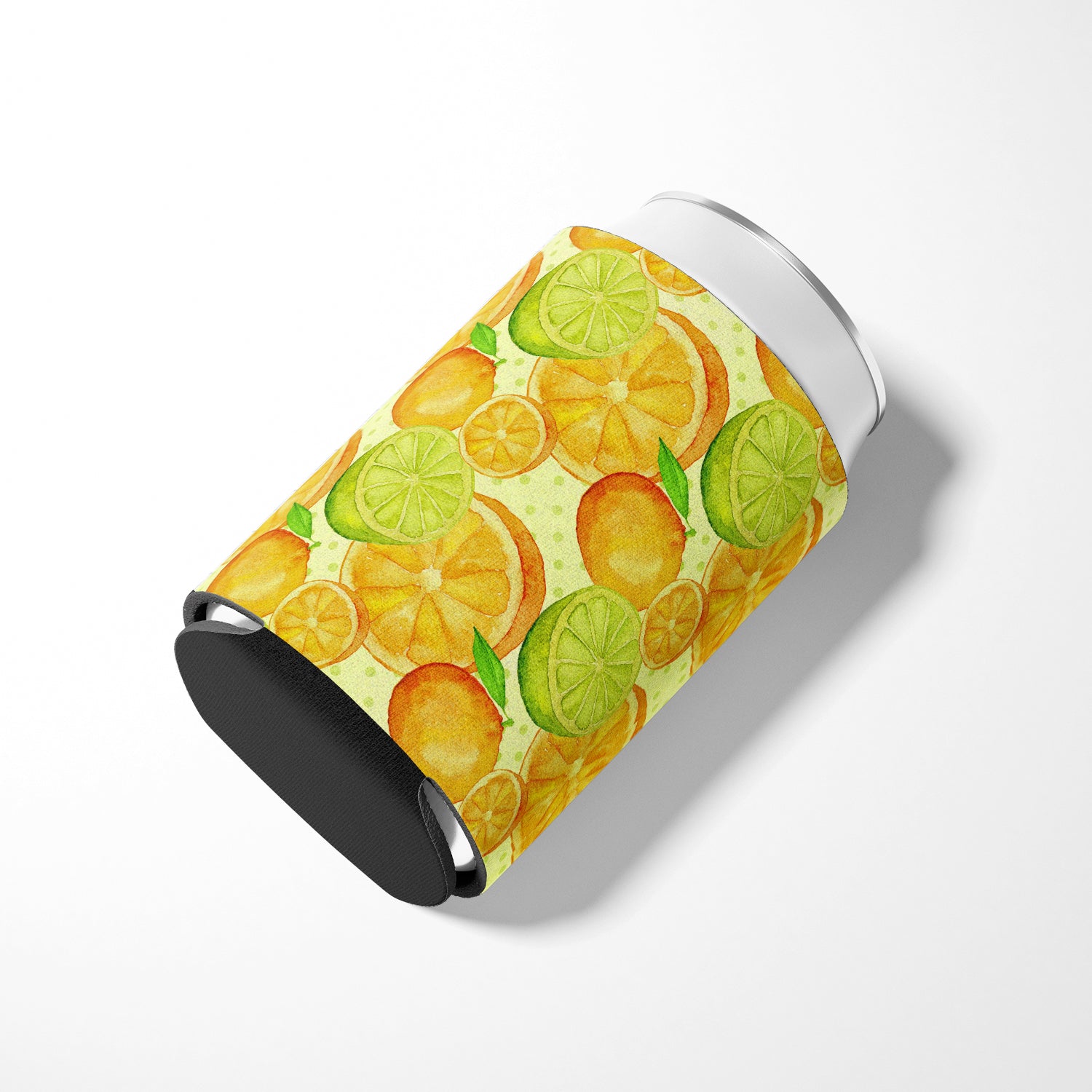 Watercolor Limes and Oranges Citrus Can or Bottle Hugger BB7517CC