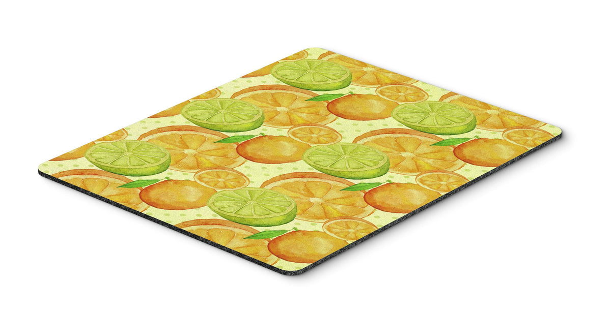 Watercolor Limes and Oranges Citrus Mouse Pad, Hot Pad or Trivet BB7517MP by Caroline&#39;s Treasures