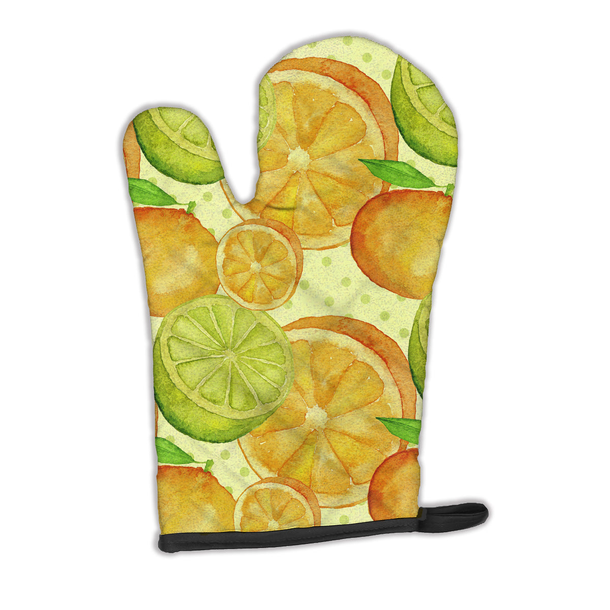 Watercolor Limes and Oranges Citrus Oven Mitt BB7517OVMT