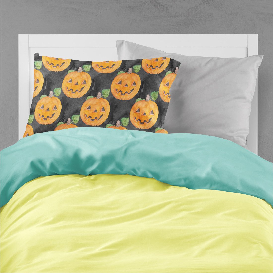 Watecolor Halloween Jack-O-Lantern Fabric Standard Pillowcase BB7524PILLOWCASE by Caroline's Treasures