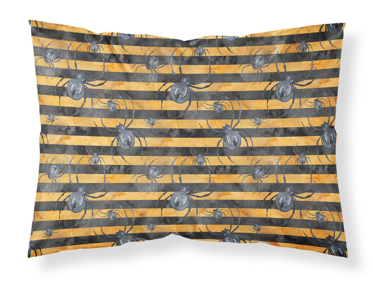 Watecolor Halloween Spiders Fabric Standard Pillowcase BB7526PILLOWCASE by Caroline&#39;s Treasures