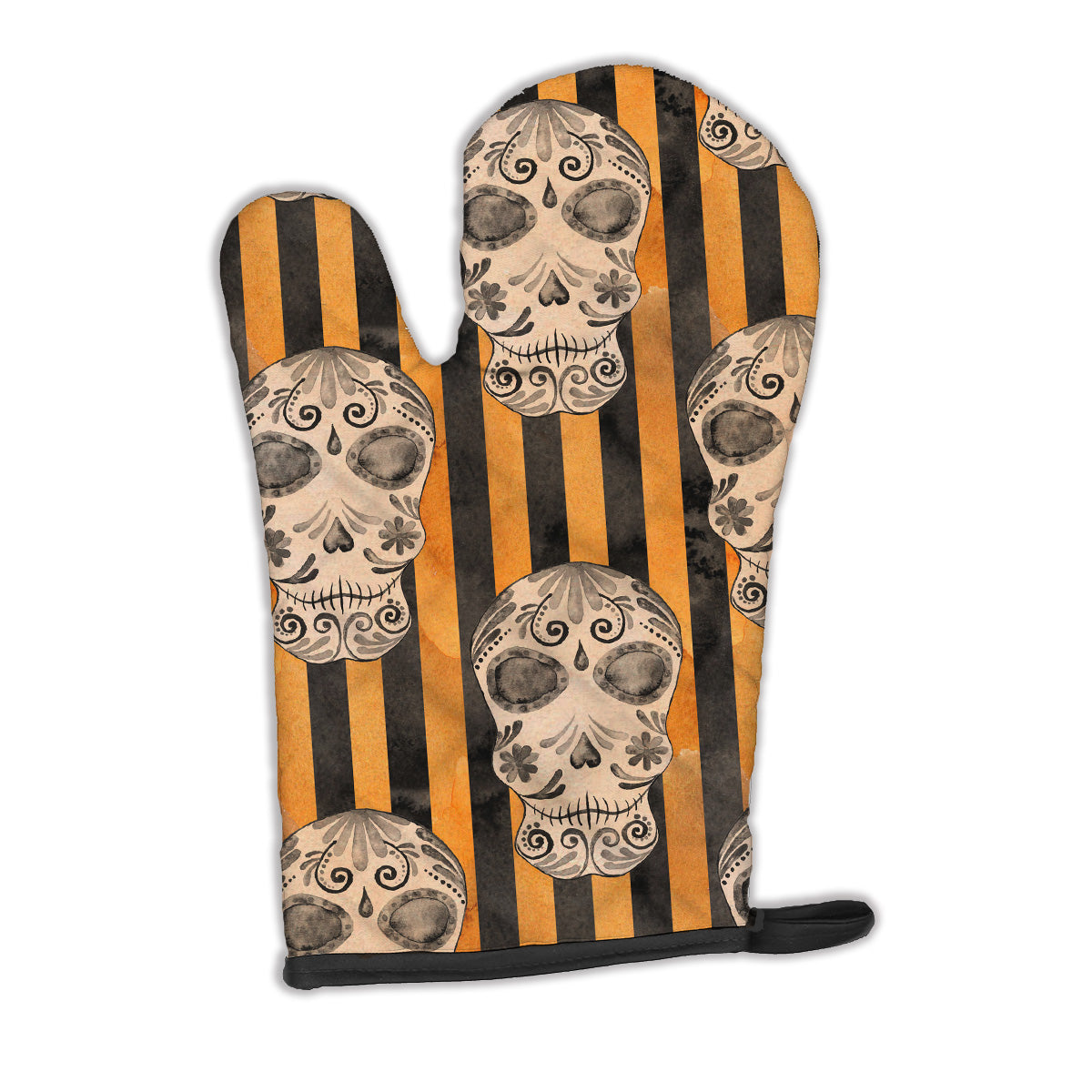 Watecolor Halloween Day of the Dead Head Oven Mitt BB7527OVMT  the-store.com.