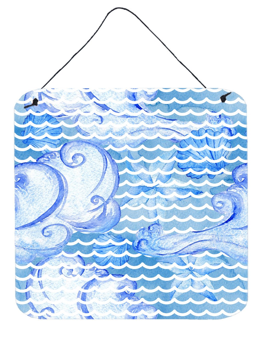 Beach Watercolor Abstract Waves Wall or Door Hanging Prints BB7530DS66 by Caroline's Treasures