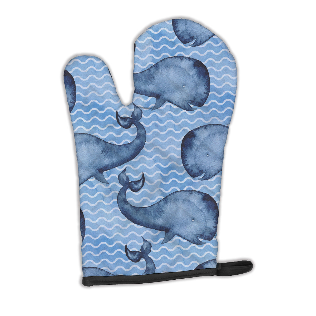 Beach Watercolor Whales Oven Mitt BB7535OVMT  the-store.com.