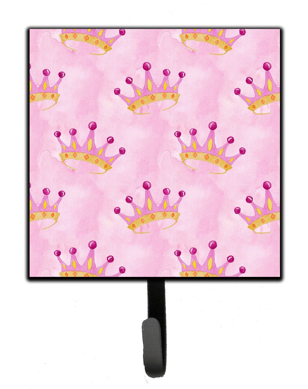 Watercolor Princess Crown on Pink Leash or Key Holder BB7546SH4 by Caroline's Treasures