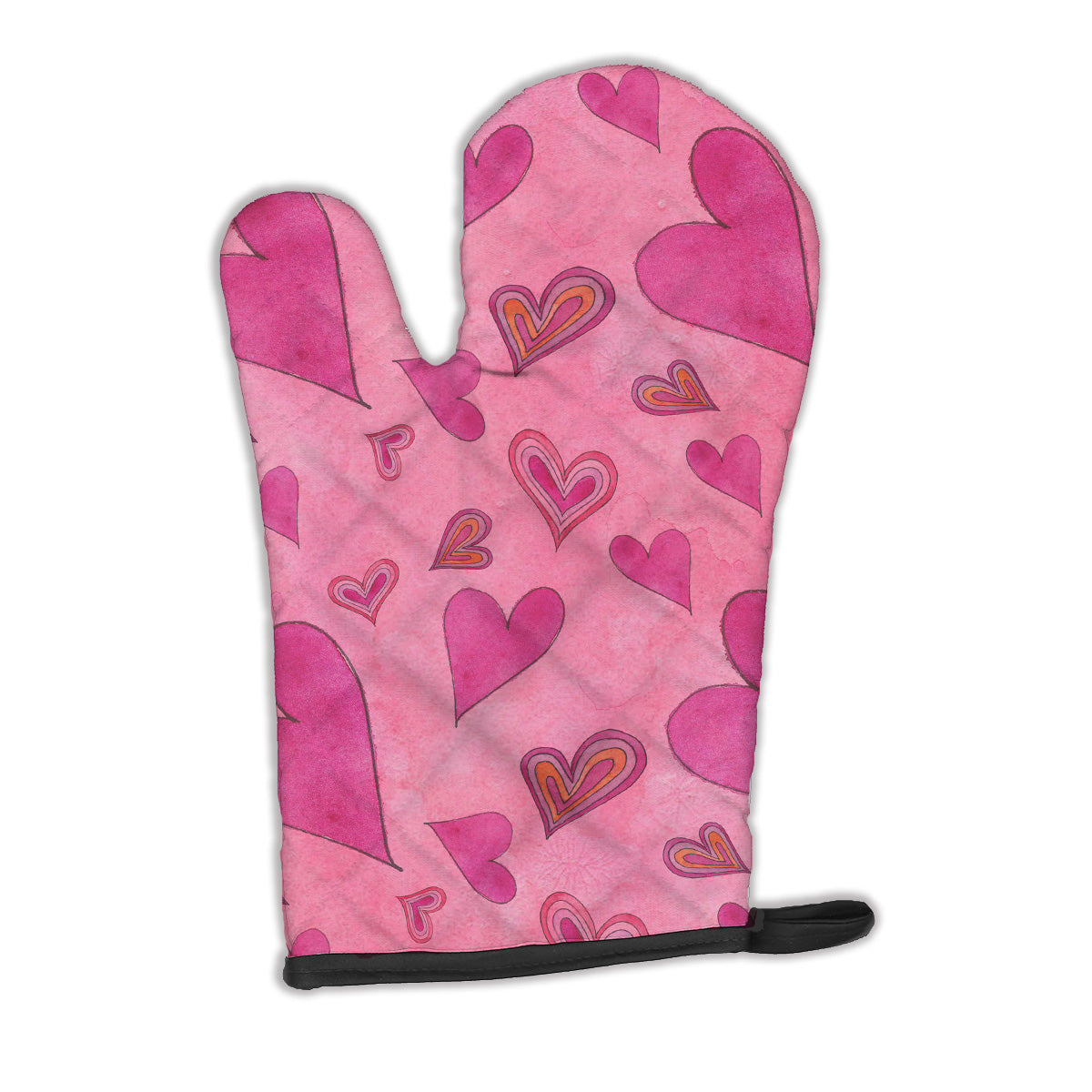 Watercolor Love and Hearts Oven Mitt BB7550OVMT  the-store.com.