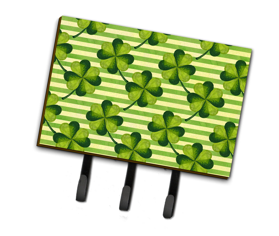 Watercolor Shamrock Stripes Leash or Key Holder BB7557TH68  the-store.com.