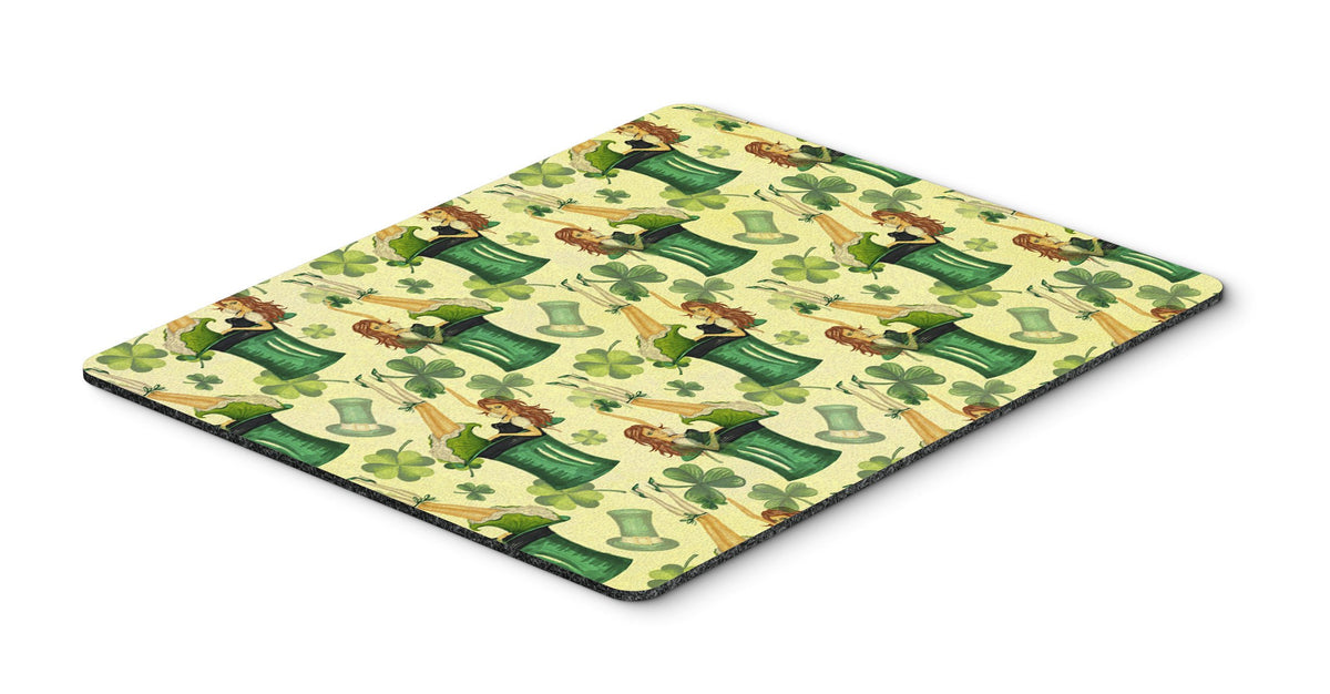 Watercolor St Patrick&#39;s Day Party Mouse Pad, Hot Pad or Trivet BB7559MP by Caroline&#39;s Treasures
