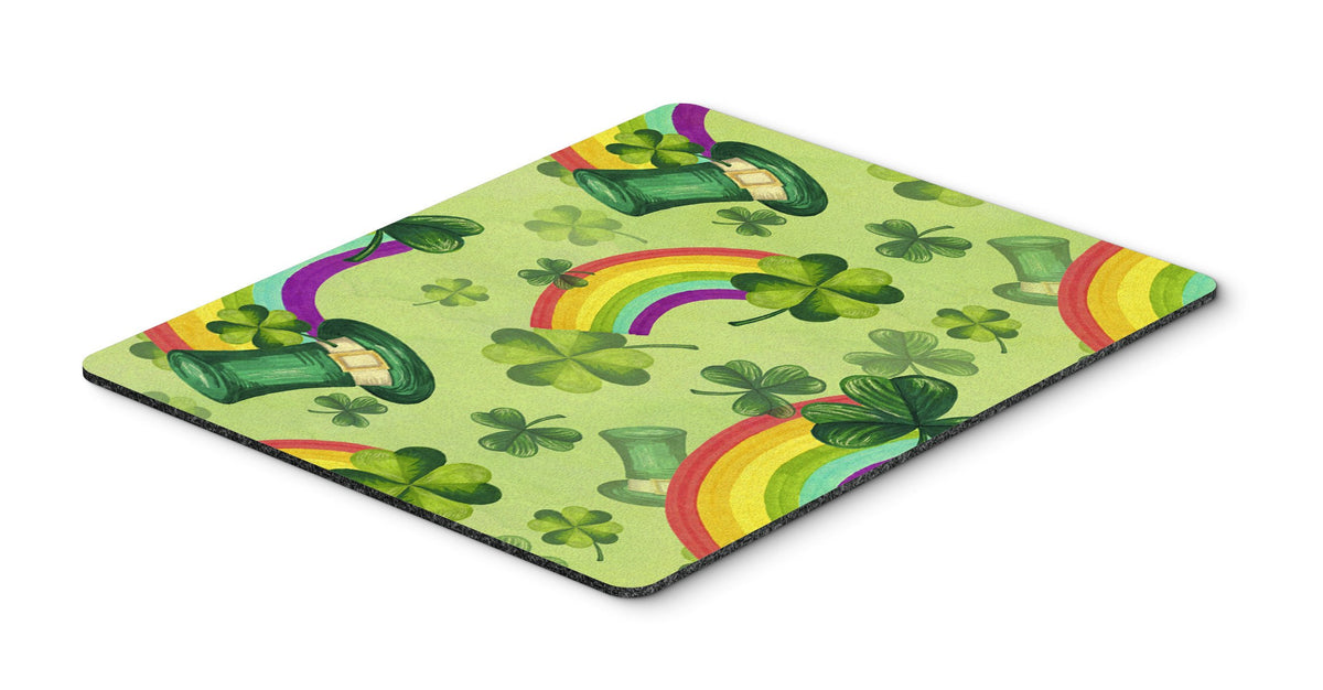 Watercolor St Patrick&#39;s Day Lucky Leprechan Mouse Pad, Hot Pad or Trivet BB7560MP by Caroline&#39;s Treasures