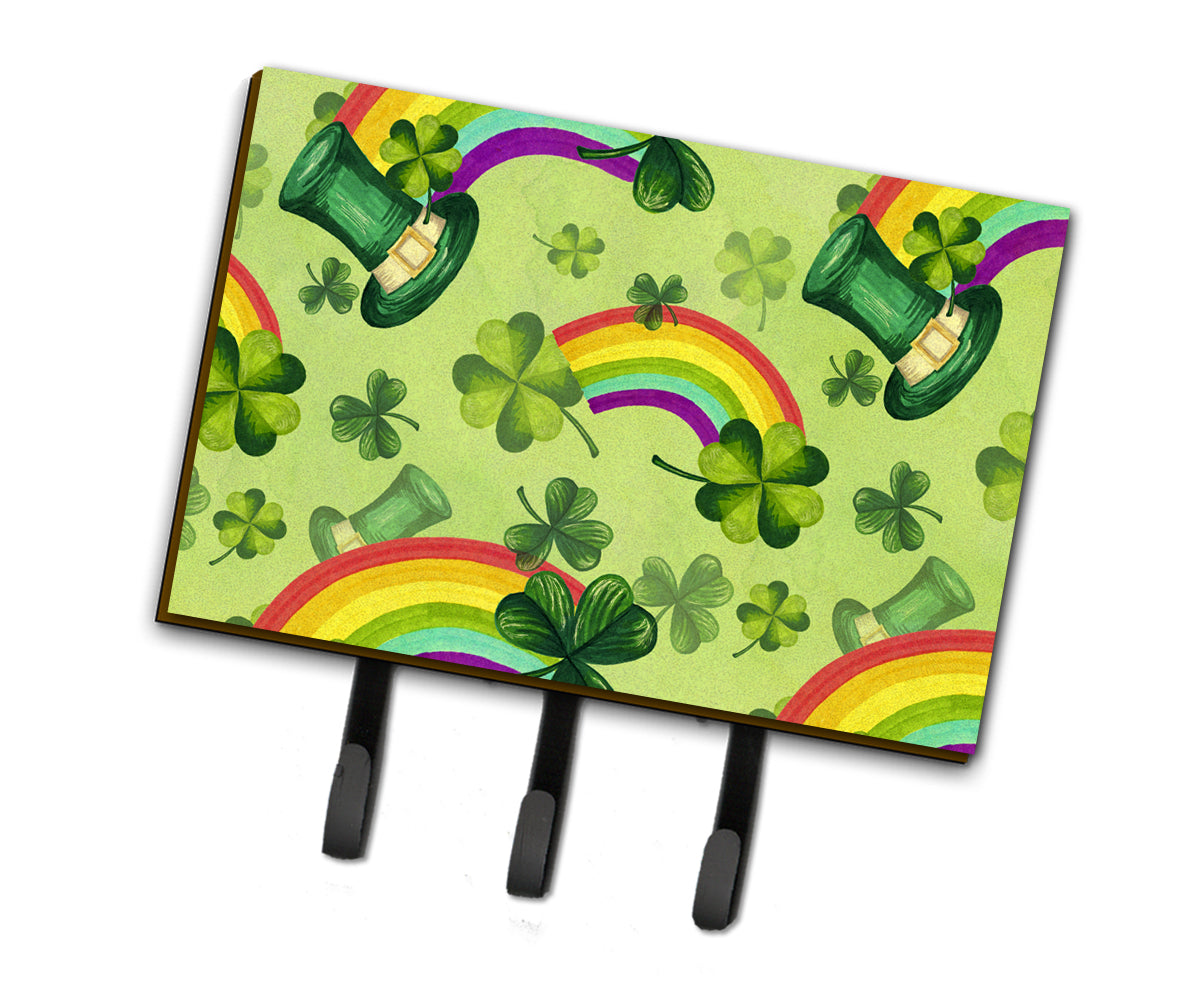 Watercolor St Patrick&#39;s Day Lucky Leprechan Leash or Key Holder BB7560TH68