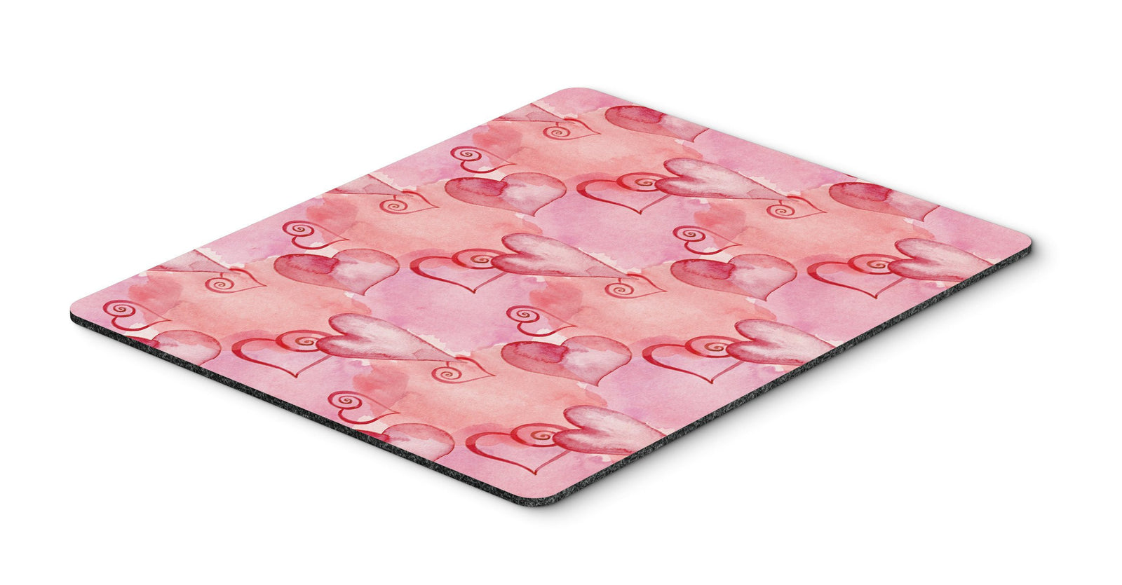 Watercolor Red Hearts Mouse Pad, Hot Pad or Trivet BB7565MP by Caroline's Treasures