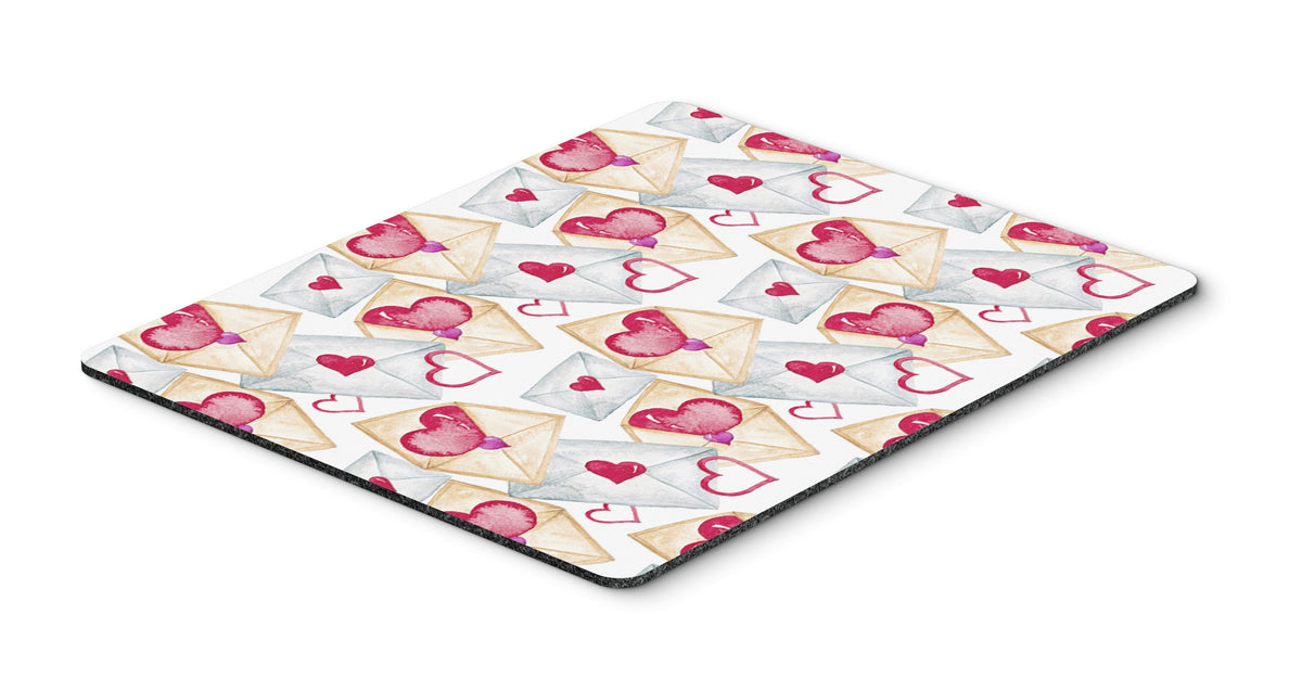 Watercolor Love Letters Mouse Pad, Hot Pad or Trivet BB7569MP by Caroline&#39;s Treasures