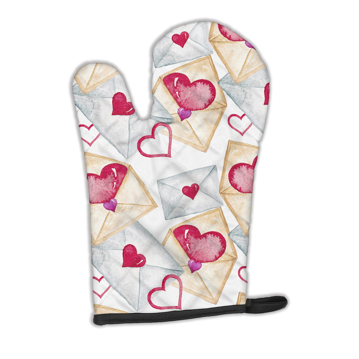 Watercolor Love Letters Oven Mitt BB7569OVMT  the-store.com.