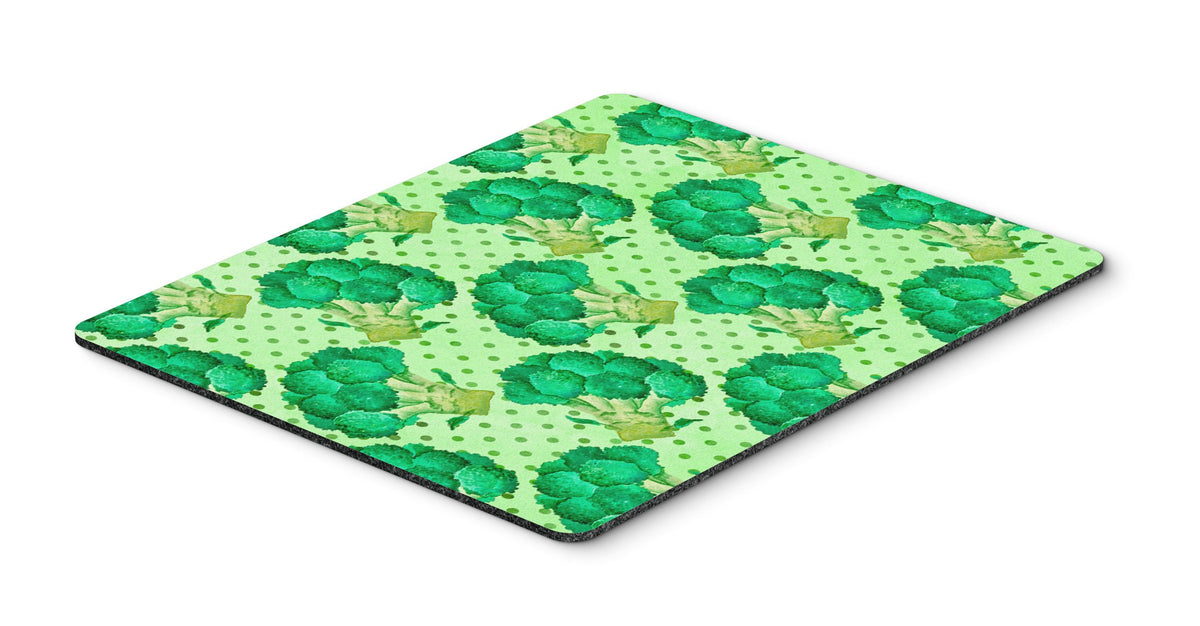 Watercolor Broccoli Mouse Pad, Hot Pad or Trivet BB7570MP by Caroline&#39;s Treasures