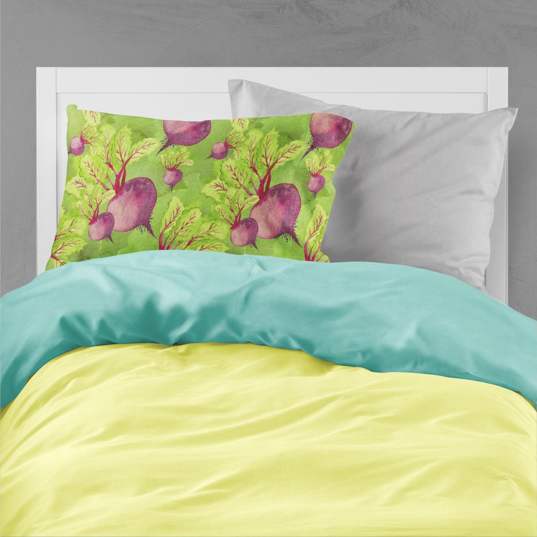 Watercolor Raddishes Fabric Standard Pillowcase BB7574PILLOWCASE by Caroline's Treasures