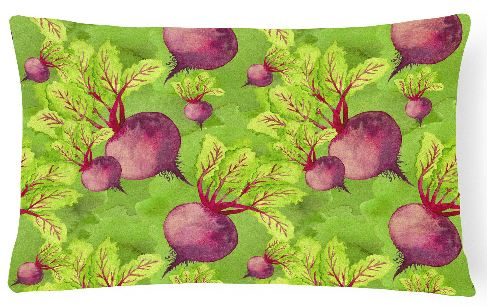 Watercolor Raddishes Canvas Fabric Decorative Pillow BB7574PW1216 by Caroline's Treasures