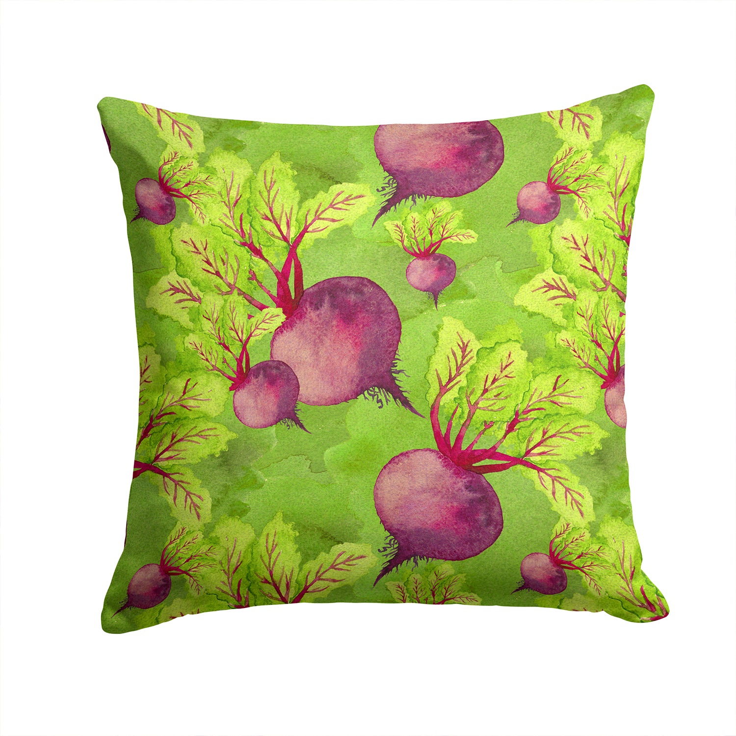 Watercolor Raddishes Fabric Decorative Pillow BB7574PW1414 - the-store.com