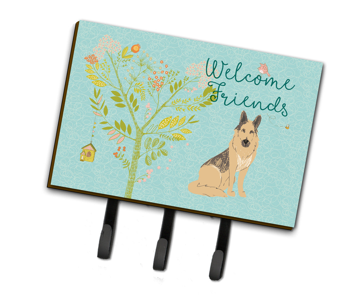 Welcome Friends German Shepherd Leash or Key Holder BB7578TH68  the-store.com.