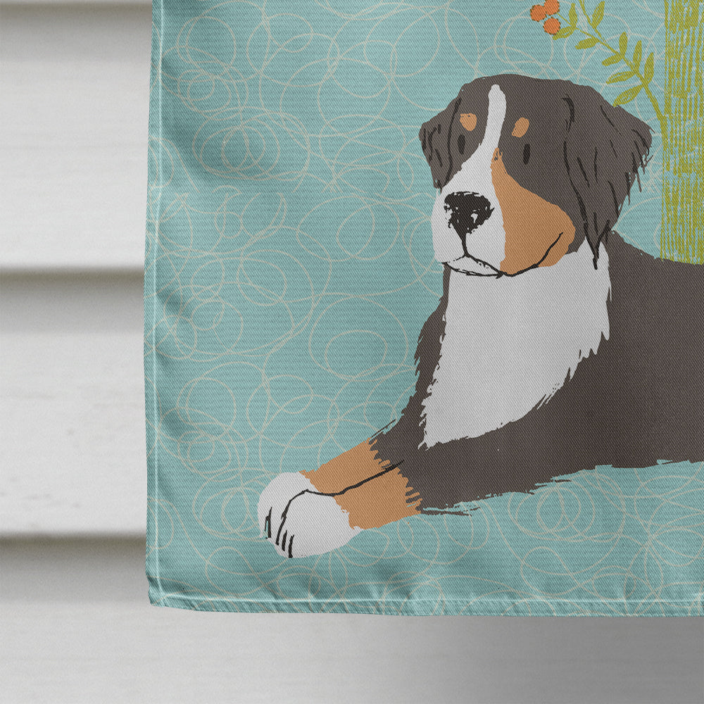 Welcome Friends Bernese Mountain Dog Flag Canvas House Size BB7579CHF