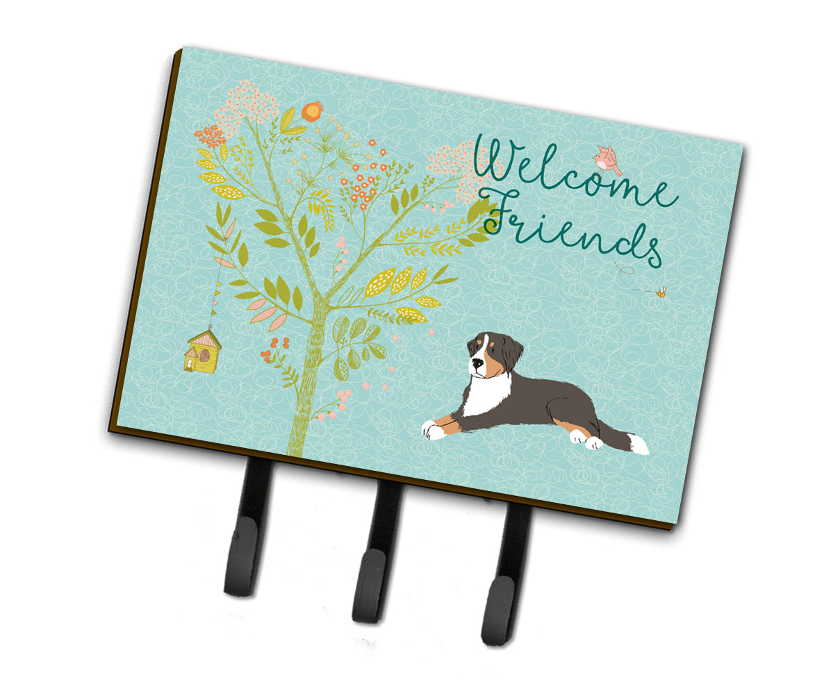 Welcome Friends Bernese Mountain Dog Leash or Key Holder BB7579TH68