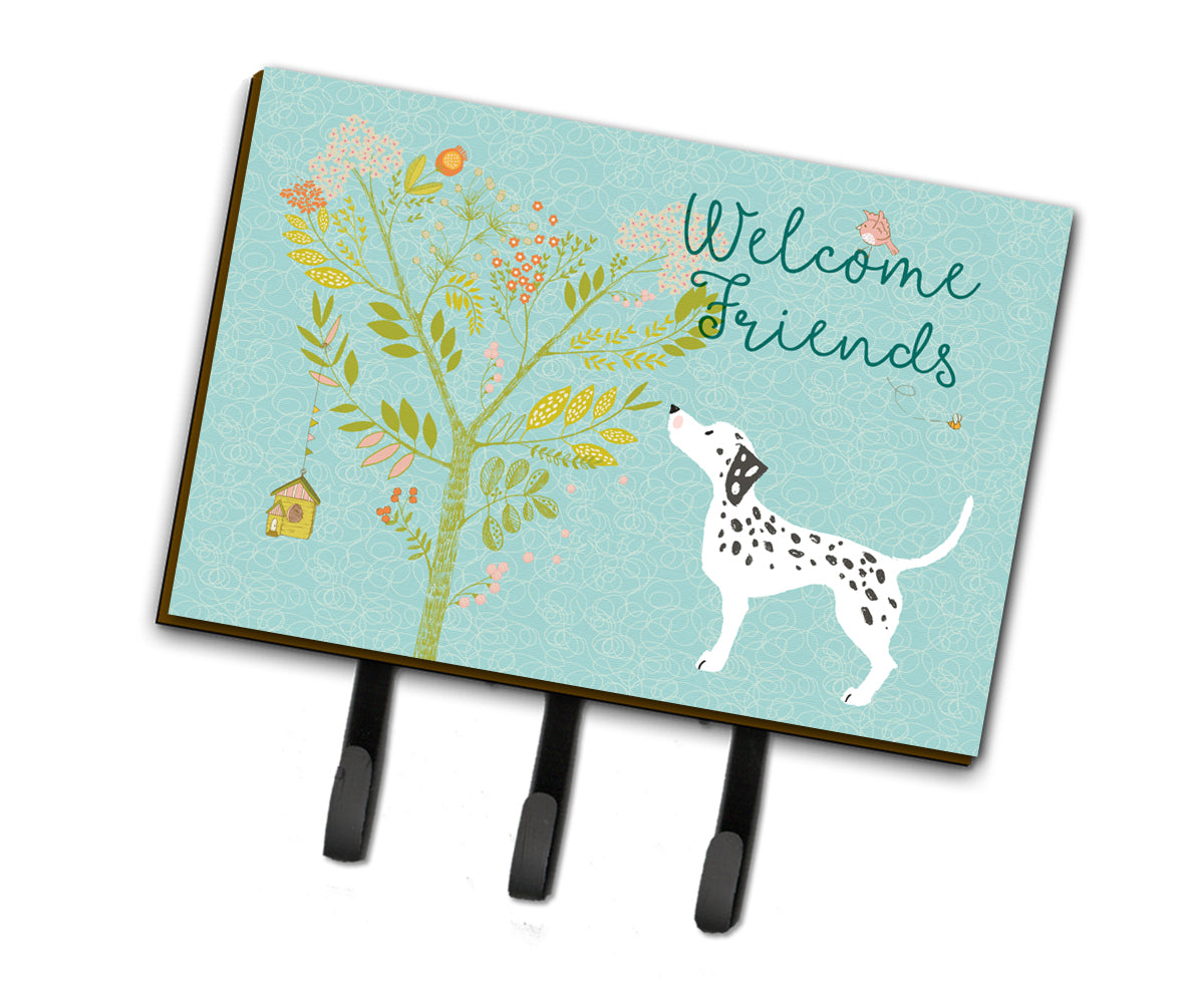Welcome Friends Dalmatian Leash or Key Holder BB7585TH68