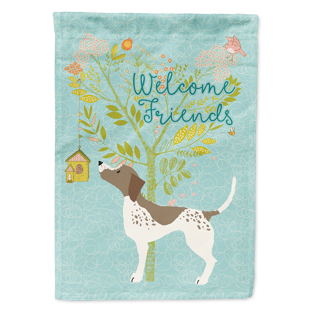 Welcome Friends Gun Dog Flag Canvas House Size BB7593CHF  the-store.com.