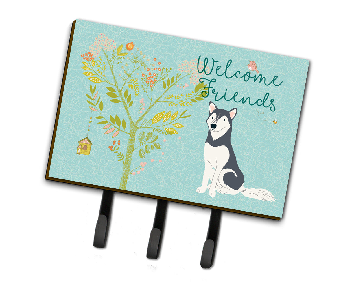 Welcome Friends Siberian Husky Leash or Key Holder BB7594TH68  the-store.com.