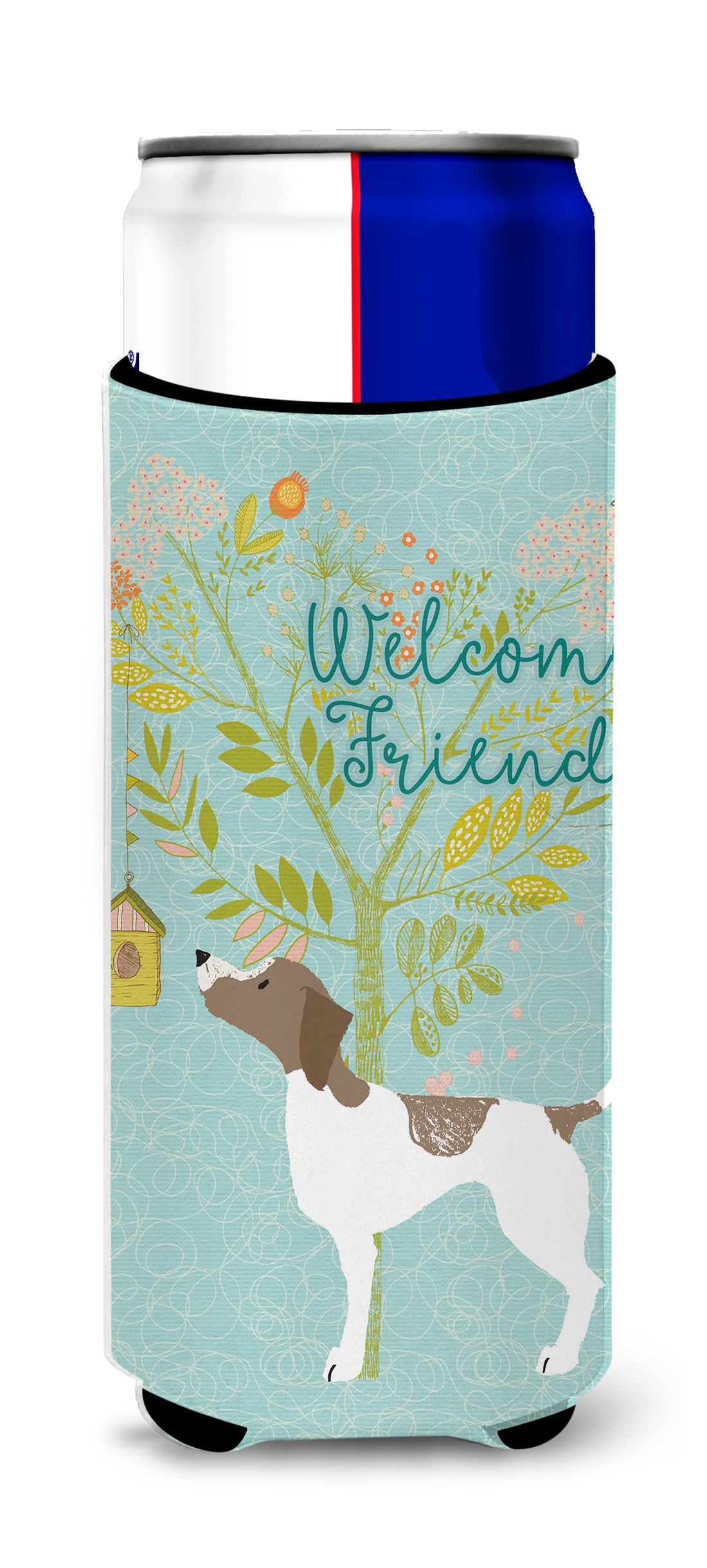 Welcome Friends Pointer  Ultra Hugger for slim cans BB7598MUK