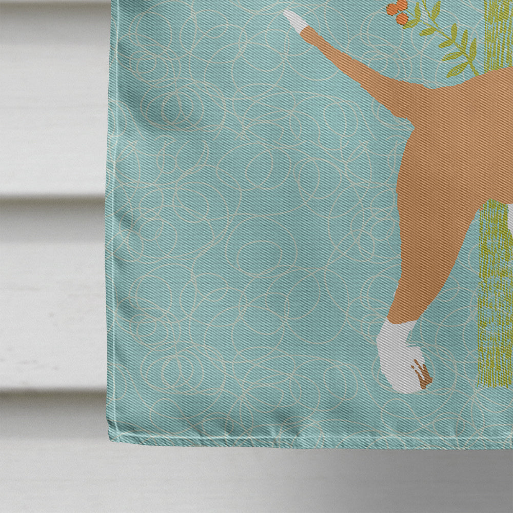Welcome Friends Brown Bull Terrier Flag Canvas House Size BB7605CHF  the-store.com.