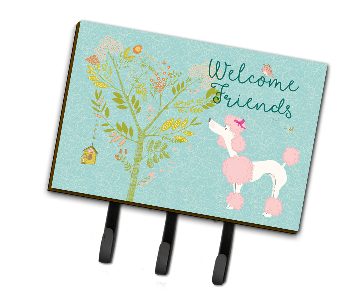 Welcome Friends Pink Poodle Leash or Key Holder BB7613TH68  the-store.com.