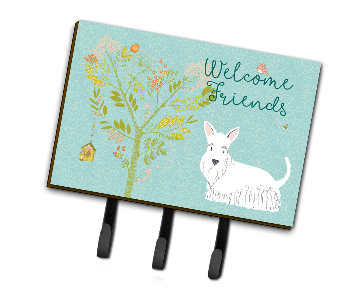 Welcome Friends White Scottish Terrier Leash or Key Holder BB7617TH68  the-store.com.