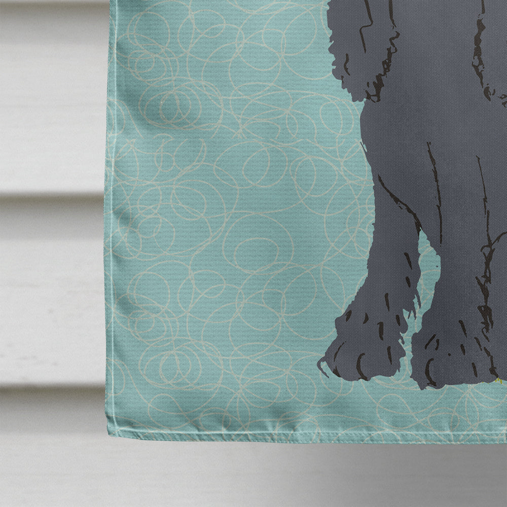 Welcome Friends Black Cocker Spaniel Flag Canvas House Size BB7618CHF  the-store.com.