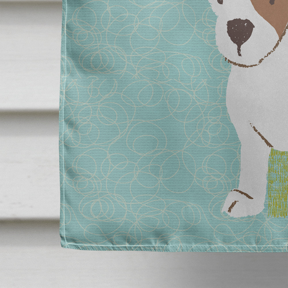 Welcome Friends Jack Russell Terrier Puppy Flag Canvas House Size BB7637CHF  the-store.com.