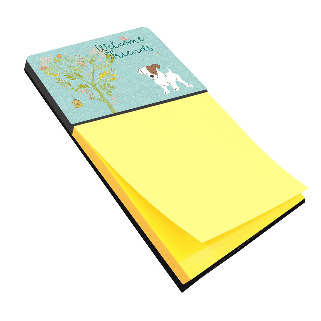 Welcome Friends Jack Russell Terrier Puppy Sticky Note Holder BB7637SN by Caroline's Treasures