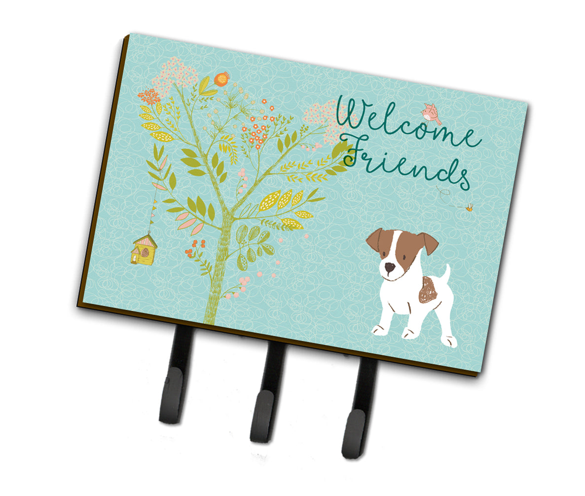Welcome Friends Jack Russell Terrier Puppy Leash or Key Holder BB7638TH68  the-store.com.