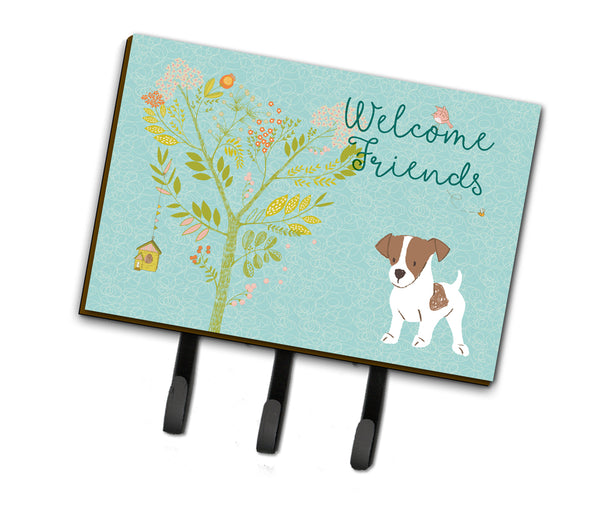 Welcome Friends Jack Russell Terrier Puppy Leash or Key Holder BB7638TH68