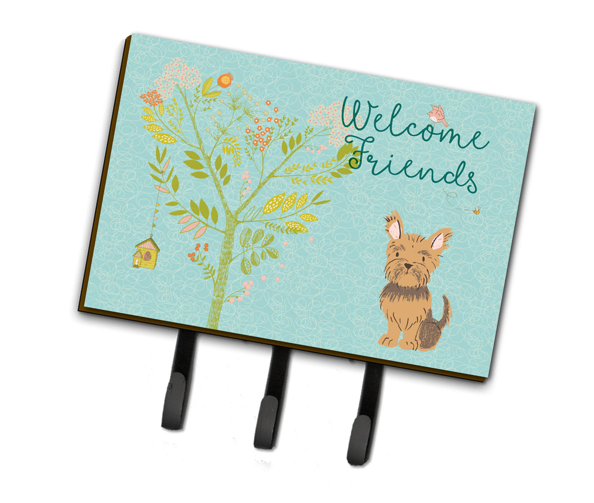 Welcome Friends Yorkie Leash or Key Holder BB7641TH68