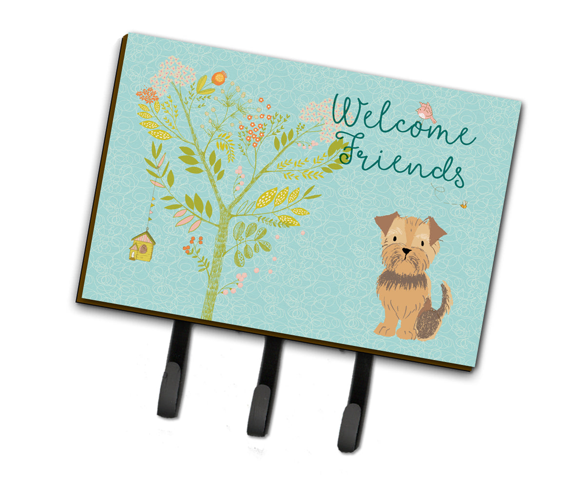 Welcome Friends Yorkie Natural Ears Leash or Key Holder BB7642TH68