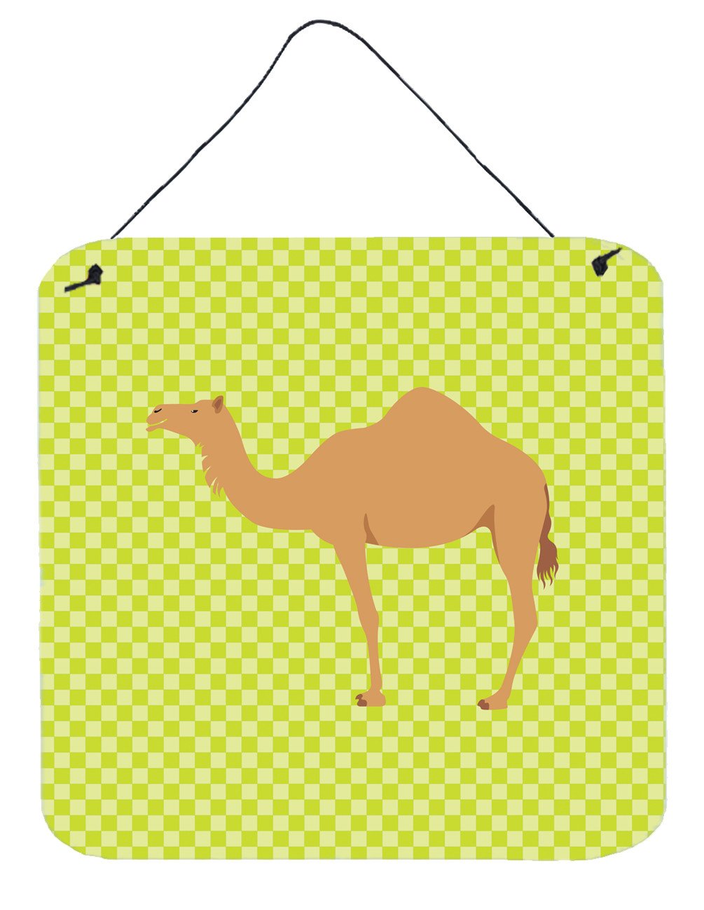 Arabian Camel Dromedary Green Wall or Door Hanging Prints BB7643DS66 by Caroline&#39;s Treasures