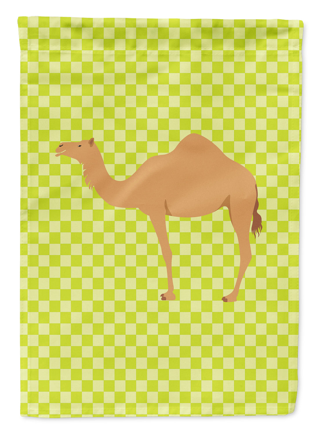 Arabian Camel Dromedary Green Flag Garden Size
