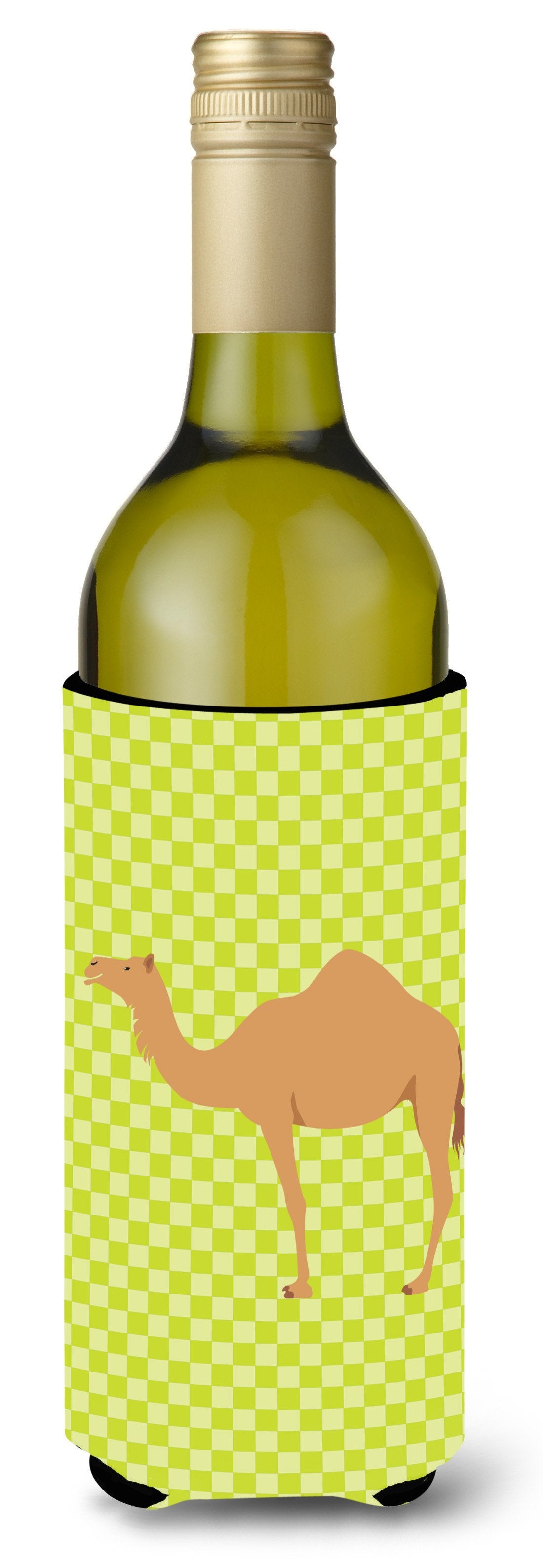 Arabian Camel Dromedary Green Wine Bottle Beverge Insulator Hugger BB7643LITERK by Caroline's Treasures