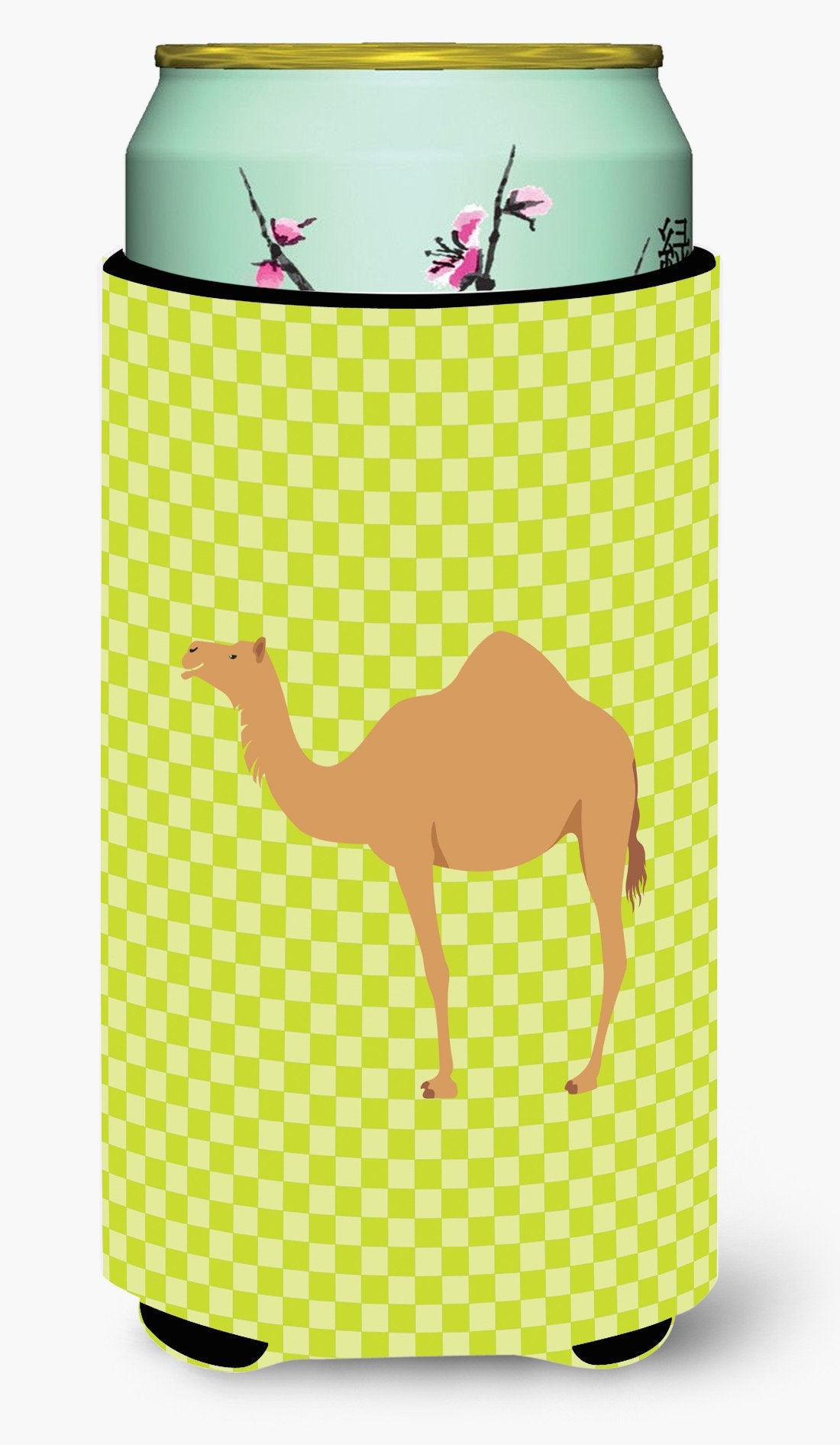 Arabian Camel Dromedary Green Tall Boy Beverage Insulator Hugger BB7643TBC by Caroline&#39;s Treasures