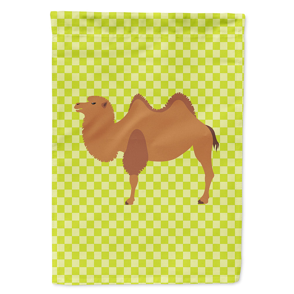 Bactrian Camel Green Flag Canvas House Size BB7644CHF  the-store.com.