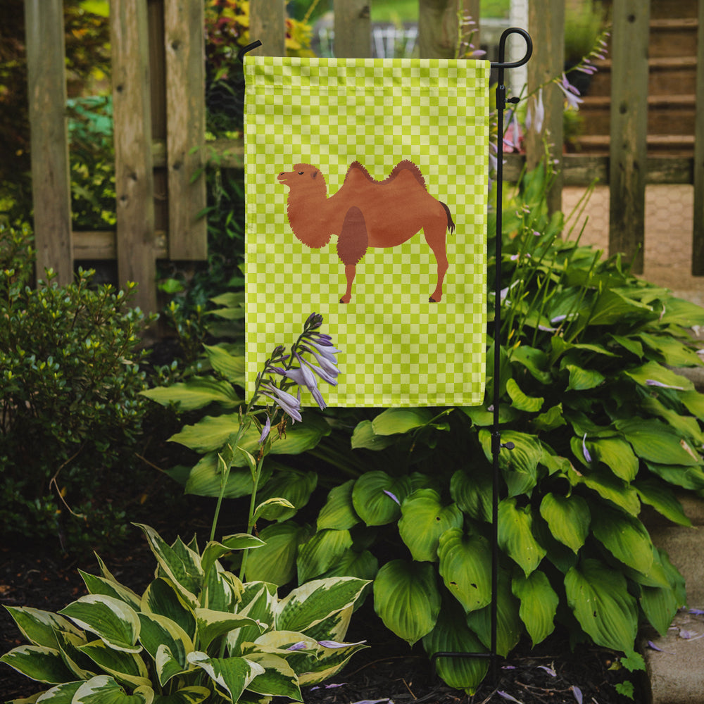 Caroline's Treasures Bactrian Camel Green Garden Flag - Outdoor Decorative Yard Flag