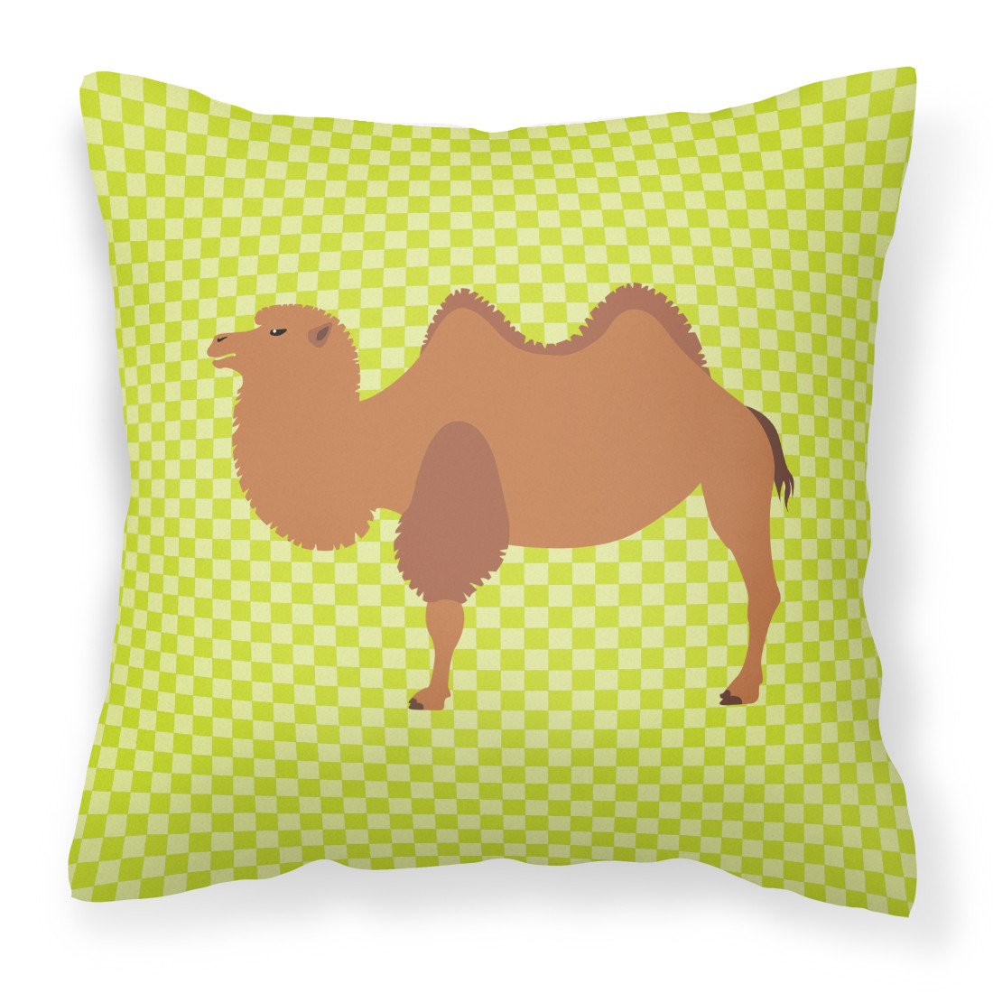 Bactrian Camel Green Fabric Decorative Pillow BB7644PW1818 by Caroline&#39;s Treasures