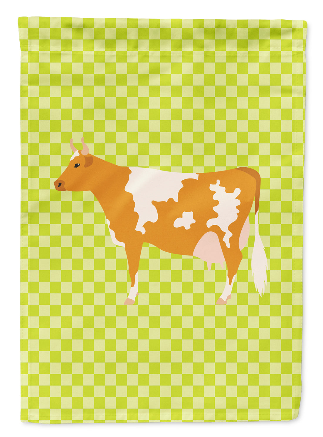Guernsey Cow  Green Flag Canvas House Size BB7647CHF