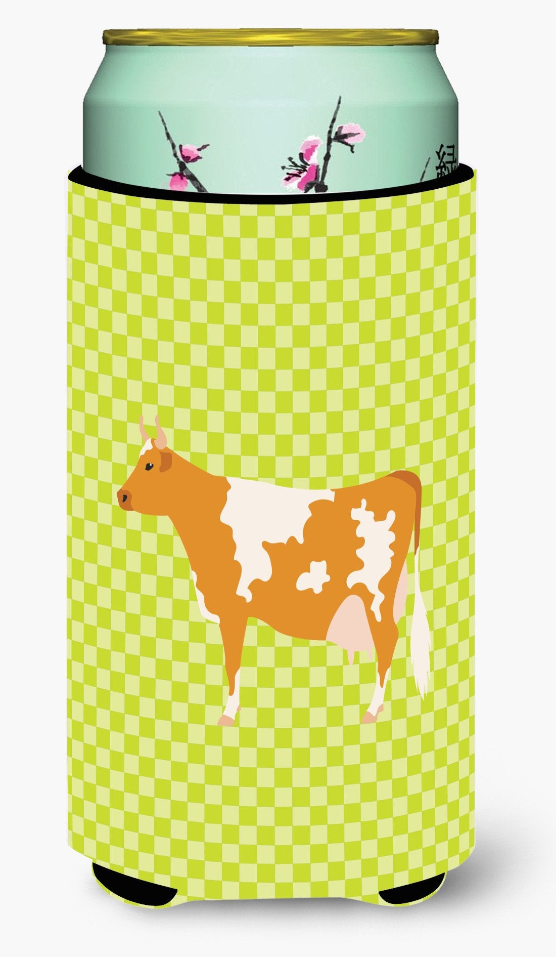 Guernsey Cow  Green Tall Boy Beverage Insulator Hugger BB7647TBC by Caroline&#39;s Treasures
