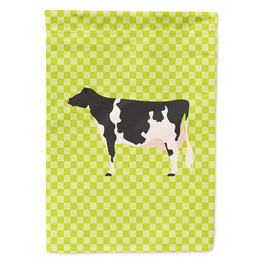 Holstein Cow Green Flag Canvas House Size BB7648CHF  the-store.com.