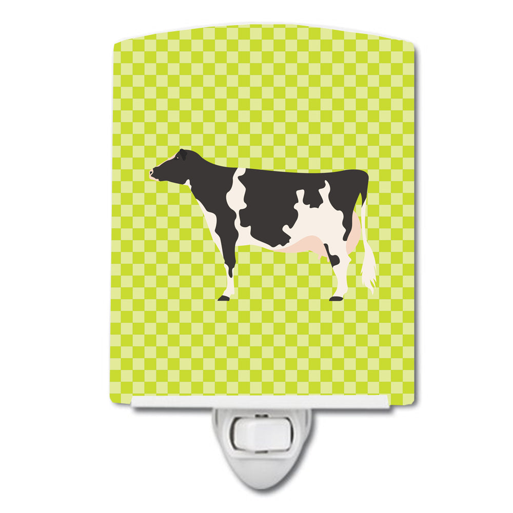 Holstein Cow Green Ceramic Night Light BB7648CNL - the-store.com